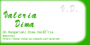 valeria dima business card